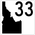 Markierung des State Highway 33