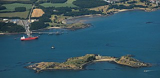 Inchcolm island in the Firth of Forth in Scotland