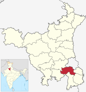 Positionskarte des Distrikts Gurugram