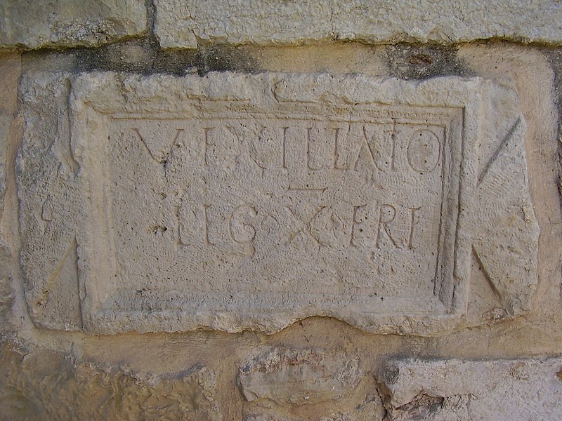 File:Inscription of the Roman Legion in the Crusader Church in Abu Ghosh.jpg