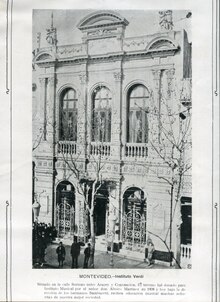 Facha del Instituto Verdi de Montevideo