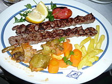 Kabab koobideh dish in Isfahan