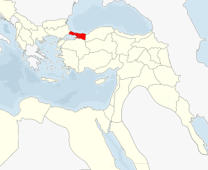 Vilayet Estambul en el mapa