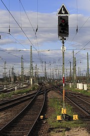 Ks-Mehrabschnittssignal mit Geschwindigkeitsanzeiger (Zs 3)