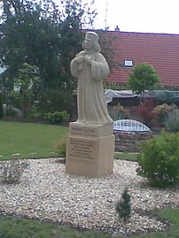 Standbeeld van Jan Hus in Dobre Voda, České Budějovice
