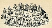 "Wedding." From the book Japan and Japanese (1902), p. 62. Japanese wedding. Before 1902.jpg