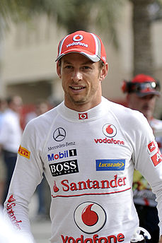 Jenson Button na Veľkej cene Bahrajnu v roku 2012
