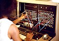 Steckfeld einer Telefonzentrale, 1975