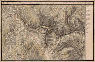 Cergău în Harta Iosefină a Transilvaniei, 1769-1773