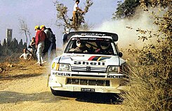 Juha Kankkunen - Peugeot 205 Turbo 16 (1986 Rallye Sanremo).jpg