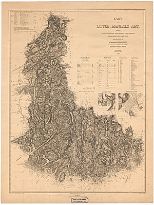 300px kart over lister og mandals amt%2c 1862