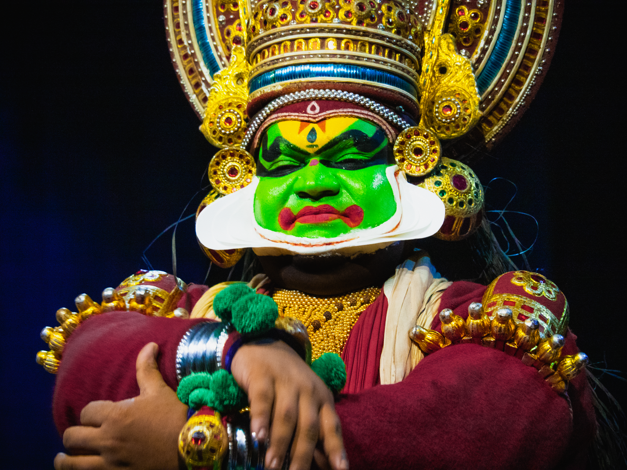 Kathakali dance Stock Photos, Royalty Free Kathakali dance Images |  Depositphotos