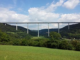 Imagen ilustrativa del tramo del Viaducto de Kochertal