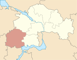 Piirin sijainti Dnipropetrovskin alueen kartalla