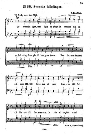 <span class="mw-page-title-main">Kungssången</span> Royal anthem of Sweden