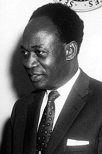 July 1, 1960: Kwame Nkrumah becomes President of newly independent Ghana Kwame Nkrumah (JFKWHP-AR6409-A).jpg