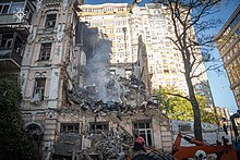 Kyiv after Russian attack with Iranian drones on 17 October 2022 Kyiv after Russian drone attack, 2022-10-17 (54).jpg