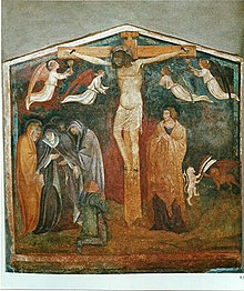 Besagno - La Crocifissione del 1406 in Piazza Castelbarco