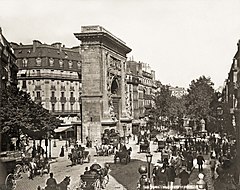 Paris, Boulevard et porte Saint-Denis, c. 1889