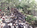 Muro de piedra seca en Villavieja.