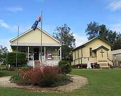 Laidley Pioneer Village council chamber and chapel April 2022.jpg