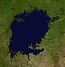 Le lac Victoria vu depuis l'espace