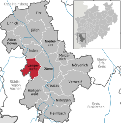 Langerwehe - Carte