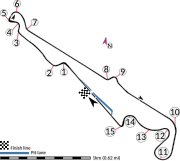 Description de l'image Le Castellet circuit map Formula One 2018 without corner names English 29 06 2021.svg.