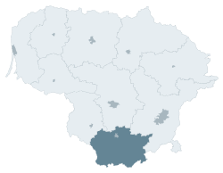 阿利图斯县在立陶宛的位置