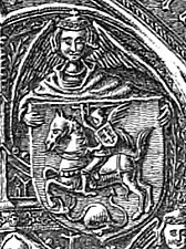 „Убица змајева” са великог печата Владислава Варненчика, 1438. године.
