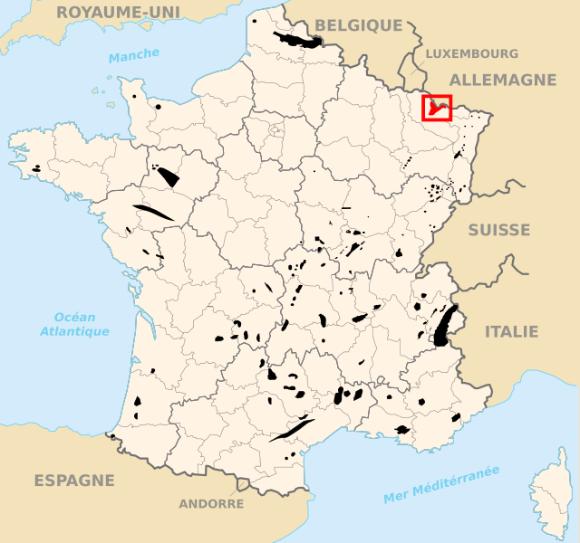 Carte des départements français.