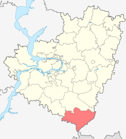 Location of Bolshechernigovsky District in Samara Oblast