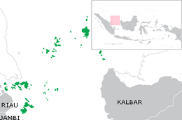 Riau Islands - Karta