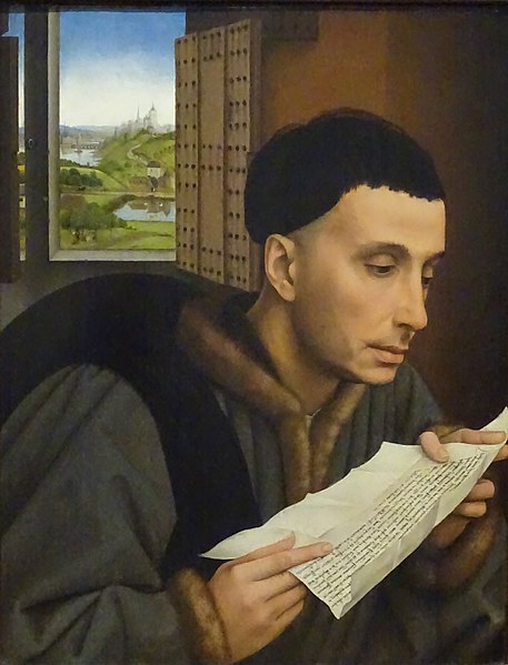 File:London National gallery van der Weyden Man reading.jpg