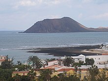 The island as seen from the town of Corralejo