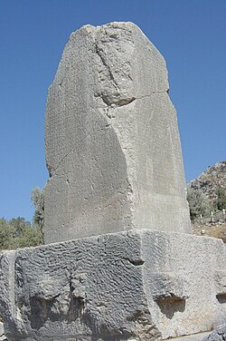 Lycian inscription at Xanthos.jpg