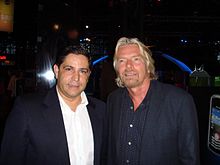 Mário Ferreira et Richard Branson en mars 2009