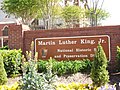 The sign of the MLK National Historic Site