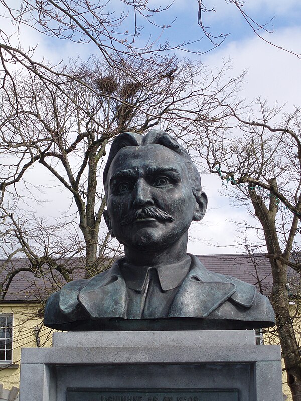 Statue of John MacBride (1868-1916) in his native Westport, County Mayo, at South Mall