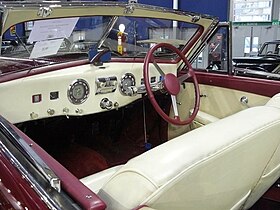 Interior del tipo Delahaye 135 M cabriolet "Malmaison".