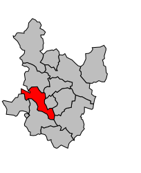 Canton d'Alès-Ovest - Carte