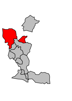 Kanton na mapě arrondissementu Avignon