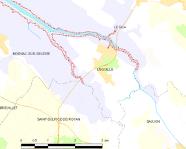 Mapa obce L’ Éguille