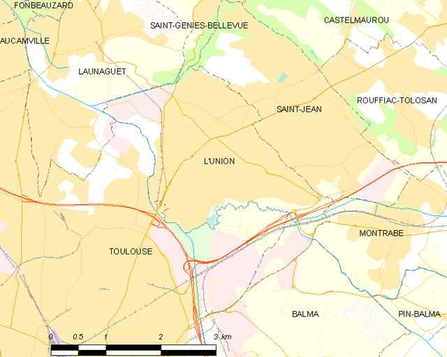 Poziția localității L'Union