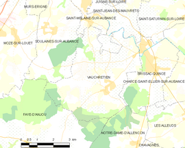 Mapa obce Vauchrétien