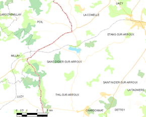 Poziția localității Saint-Didier-sur-Arroux