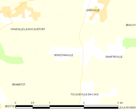 Mapa obce Vénestanville