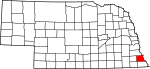Map of Nebraska highlighting Nemaha County.svg