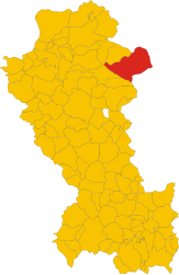 Дженцано-ди-Лукания - Карта