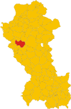 Map of comune of Picerno (province of Potenza, region Basilicata, Italy).svg